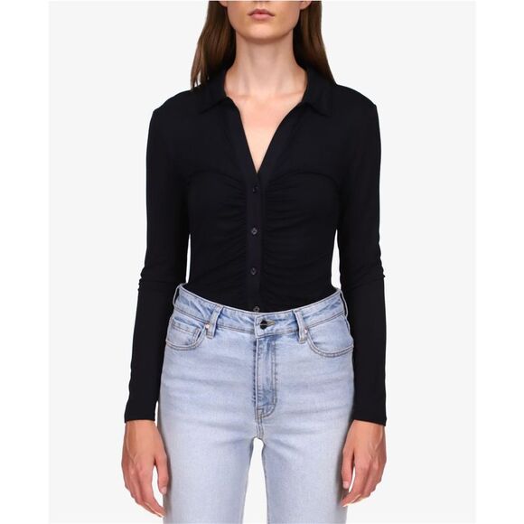 Sanctuary Clothing Tops - Sanctuary Clothing Womens Dreamgirl Button Up Shirt, Black, XS, DM